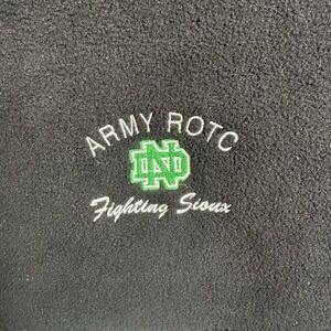 Port Authority UND Fighting Sioux Army ROTC Fleece Scarf 54x10 Vintage Y2K
